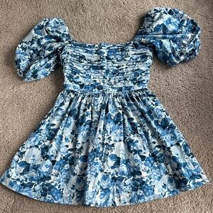 Abercrombie Floral Blue Dress